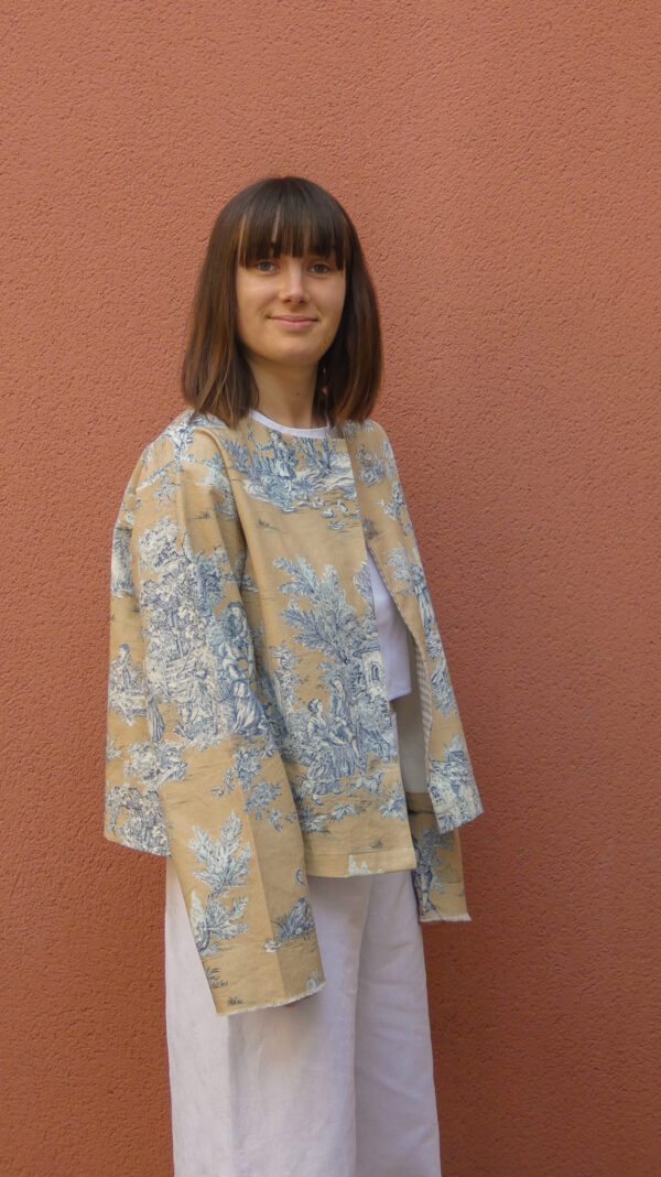 Veste Tapissier toile de Jouy
