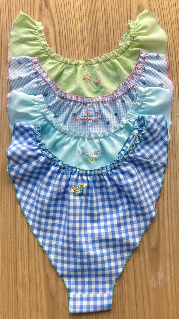 Culottes bleu/vert
