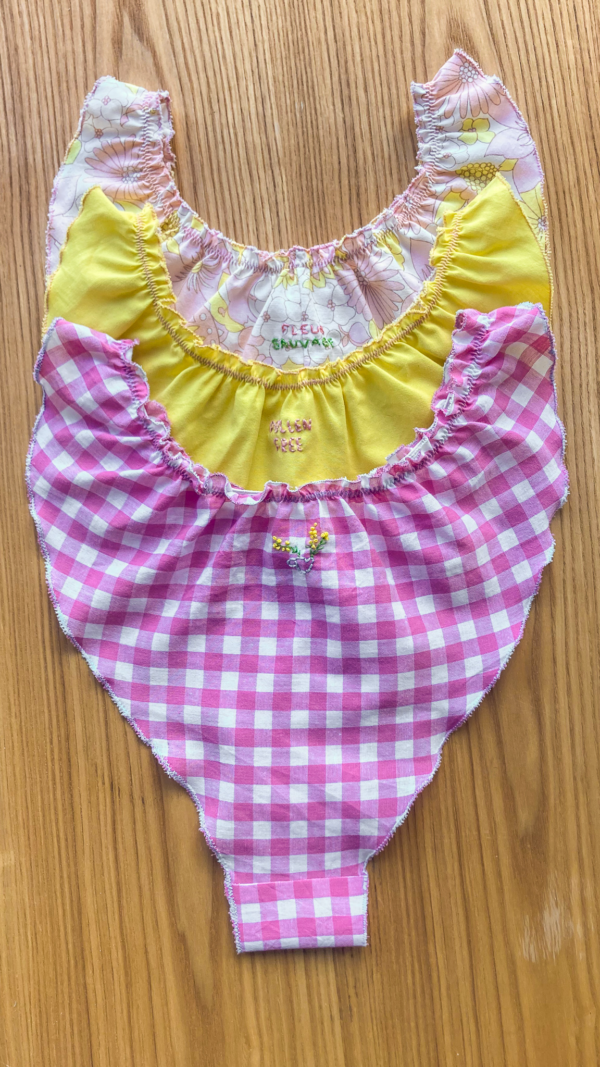 Culottes jaune/rose